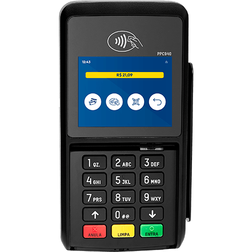 PIN Pad Gertec PPC940 USB com Tela Touchscreen